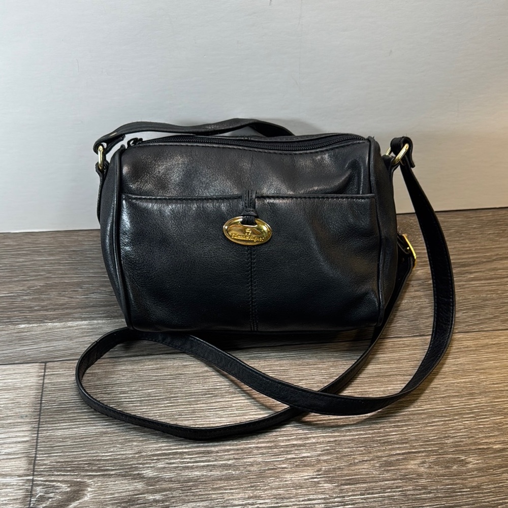 Etienne aigner Black Leather Shoulder small Bag